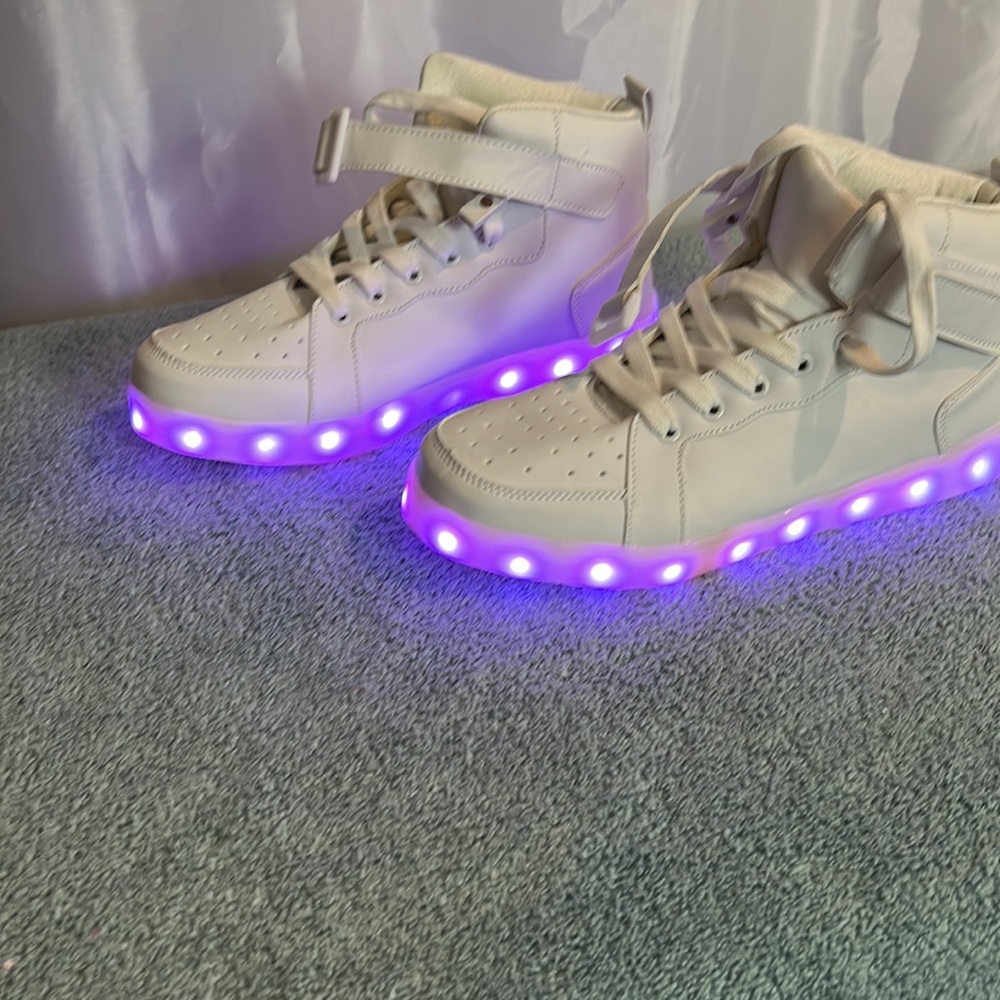 LED light up shoes high top sneakers for women men hip hop - Picture 13 of 13
